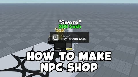 How to Make NPC Shop! - Roblox Studio
