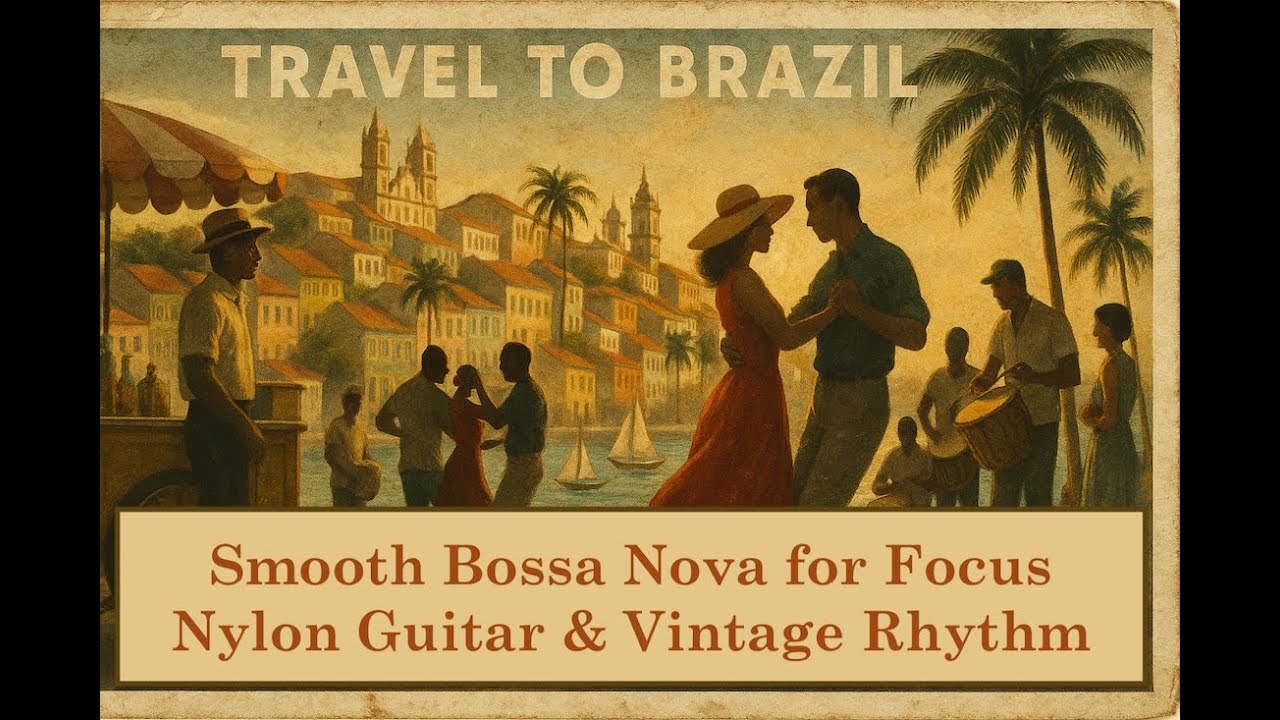Brazil Travel Posters | Vintage Bossa Nova Instrumentals w/ 1950s Smooth Jazz Guitar – Relaxing Ep2