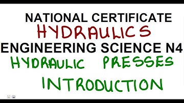 Engineering Science N4 Hydraulics  Hydraulic Press Introduction @mathszoneafricanmotives