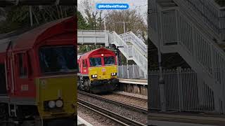 DB Cargo 66s drag 465175 for storage past Harrietsham #trains #shorts