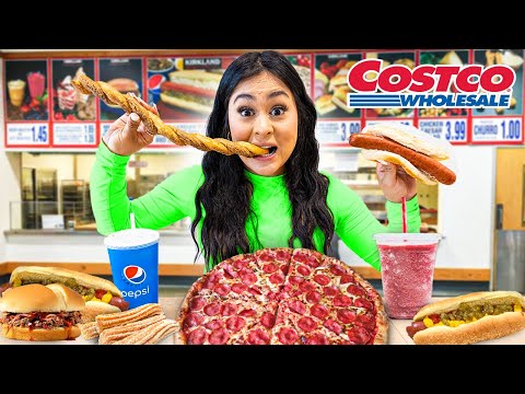 Trying the ENTIRE COSTCO FOOD COURT MENU for the FIRST TIME! **mouth watering**