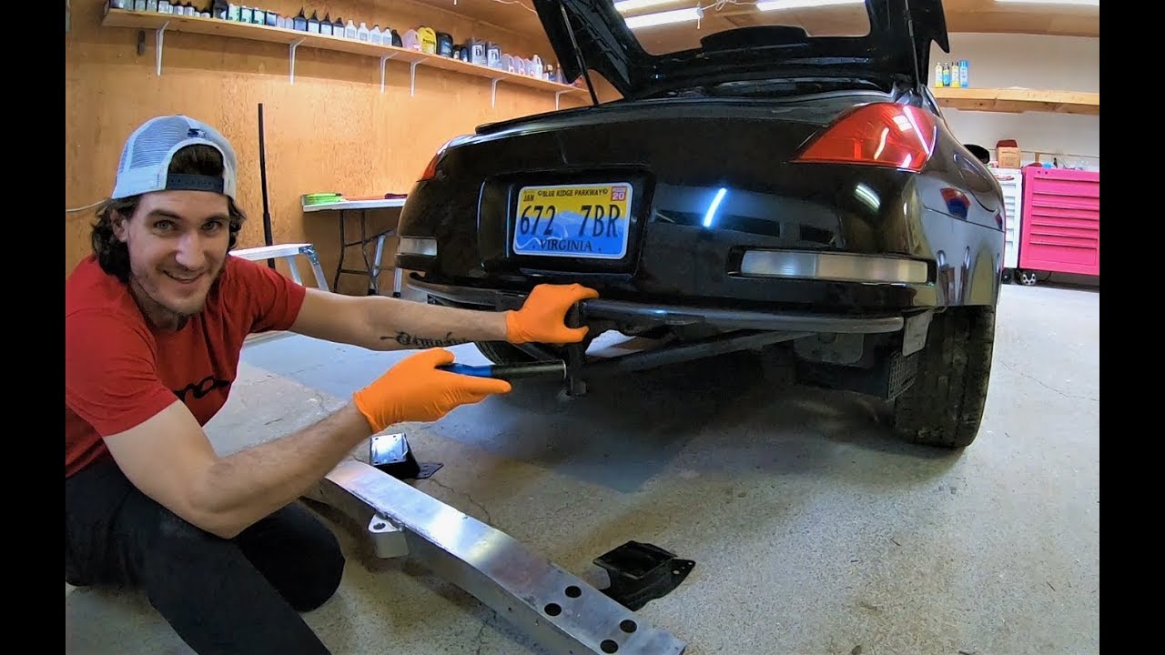 350Z Street Faction Rear Bash Bar Install Explanation 