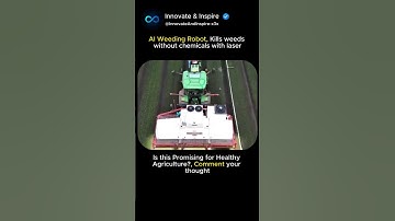 Future of Sustainable Farming, AI Laser Weeding Robot. #scienceandtechnology #farming  #innovation
