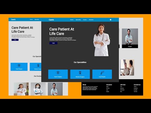 Hospital Website Using HTML CSS & JavaScript in Hindi | Website Using ...