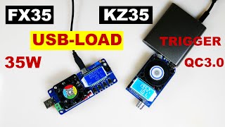 KZ35 FX35 USB-нагрузки 35W Type-C Trigger QC / Обзор и сравнение USB-Load