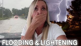 Huge Storms bring flooding and lightning strikes our house again