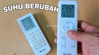 It's quite easy to change the AC remote temperature from Fahrenheit to Celsius on a Gree AC.