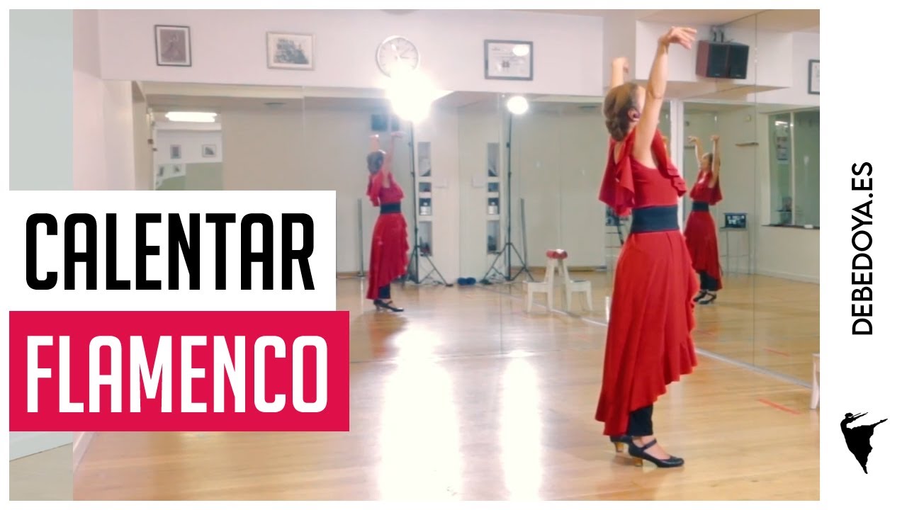 Movimiento de cuerpo para calentar el baile flamenco