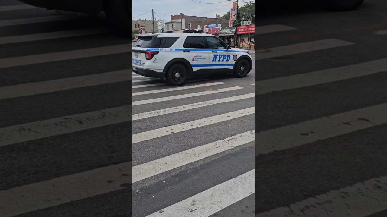 NYPD EMTF Passing By On Paulding Ave In Williamsbridge, The Bronx, New York City