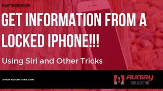 Get Information from a locked iOS 11 Device