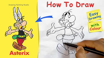 How To Draw Asterix Step by Step / Easy Asterix drawing from The Adventures of Asterix