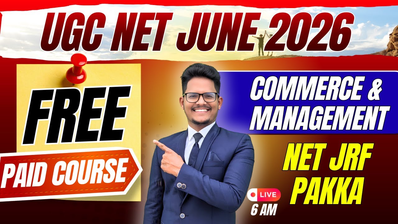 UGC NET June 2026 | Most Important Topics Commerce & Management by Shiva sir 