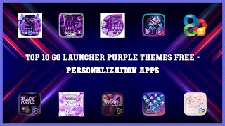 Top 10 Go Launcher Purple Themes Free Android Apps screenshot 1