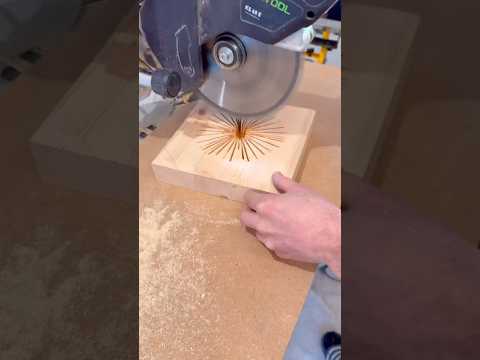 How To Make A Bowl With A Mitre Saw #how #howto #woodworking #shorts #construction
