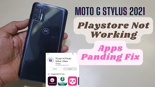 Moto G Stylus 2021 PlayStore Not Working | Apps Not Instead Panding Fix screenshot 2