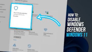 how to disable windows defender in windows 11 | turn off windows defender (permanent)