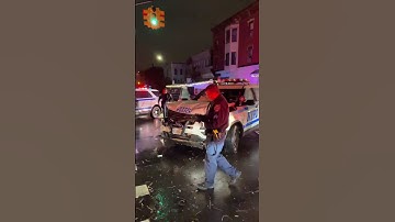 Thumbnail of NYPD Police Car Crash #shorts