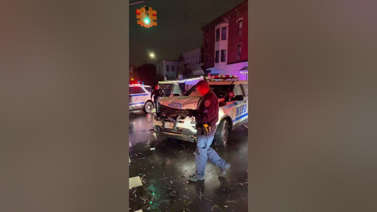 NYPD Police Car Crash #shorts