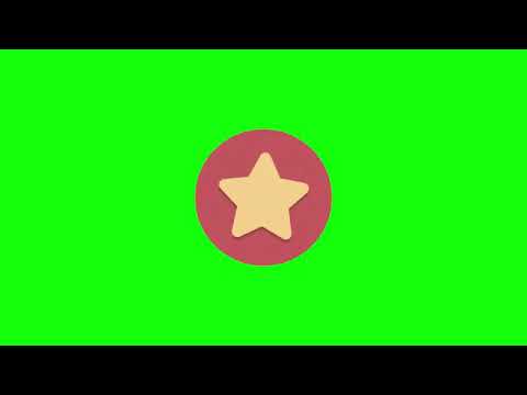Free Star Icon Animation HD Green Screen