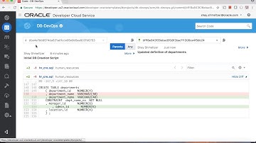 Oracle Database DevOps with SQLcl in Developer Cloud Service