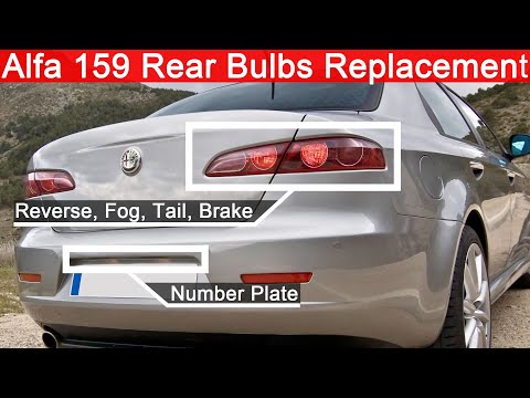 Alfa 159 Rear Bulbs Replacement