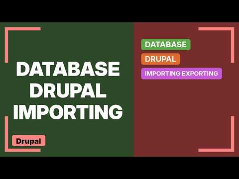 Drupal: Importing SQL databases (3 Solutions!!)