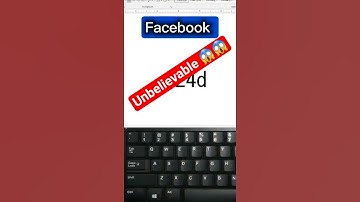 How to Make Facebook Icon in MS Word#computer #tricks #windows #asmr #shortvideo #viral
