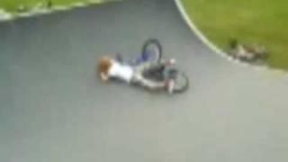 BMX Halfpipe Face Plant Funny Powered By www.BoomRide.com
