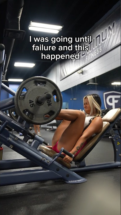 I Was Going Until Failure And This Happened… #gym #fitness #legpress