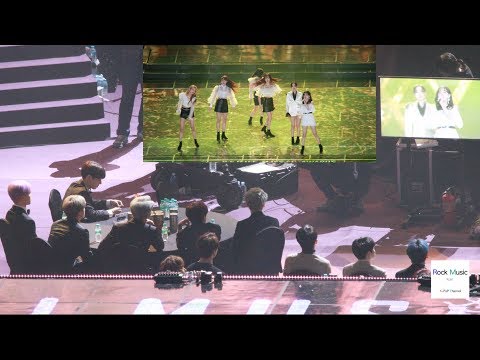 BTS , Seventeen REACTION TO GFRIEND STAGE (Time for the moon night +Sunrise)@190115