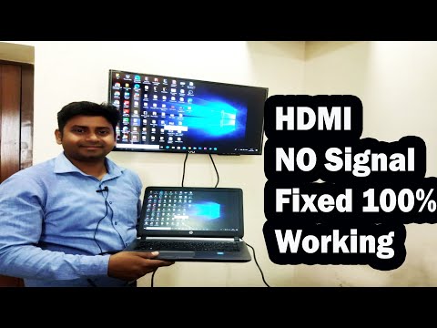 Fixed HDMI no signal 100 working- Display Laptop to TV Connect laptop with TV 100 working by KNOWLEDGE COLLEGE