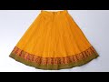 kids pavadai cutting and stitching in Tamil | Pattu pavadai stitching methods