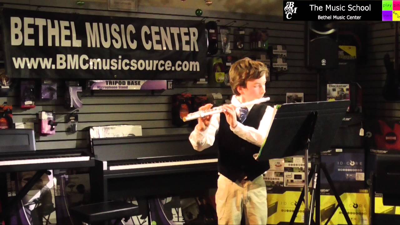 Austin plays Erie Canal on Flute YouTube