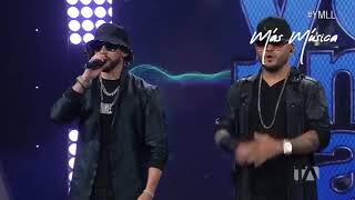 Wisin & Yandel cantando “Me estás  tentando" en yo me llamo (Ecuador).Gala:54