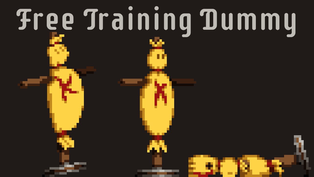Straw Training Dummy - Free Pixel Art Asset Pack
