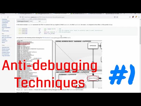 დებაგირების ხელის შემშლელი მეთოდები - Anti-debugging Techniques #1