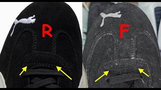 Puma speedcat  real vs fake review. How to spot fake Puma speedcat sparco trainers footwear