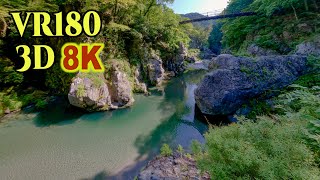 [ 8K 3D VR180 ] 東京・奥多摩、新緑の鳩ノ巣渓谷 Hatonosu Valley with fresh greenery in Oku-Tama,Tokyo,Japan