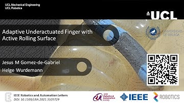 Adaptive Underactuated Finger with Active Rolling Surface - IEEE RA-L