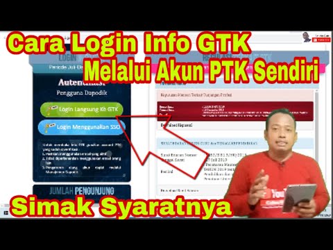 Login Info GTK dan Cek Info GTK 2020 untuk Membuka Info GTK dgn Akun PTK di info.gtk.kemdikbud.go.id