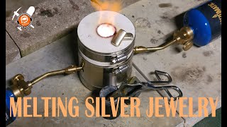 Melting Silver  Silver Jewelry into Bars