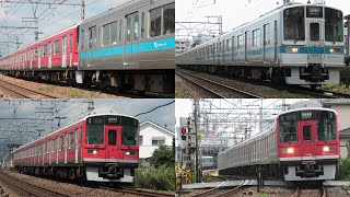 【最後の1000形未更新車2編成を貸切運行で満喫！小田原で分割・併合】小田急1000形1058F+1251F 団体専用列車 足柄～小田原通過【4K】