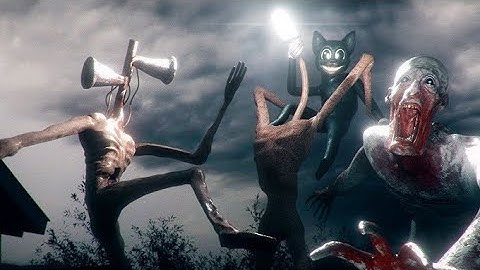 All Fights on CAMERA Highlights | Siren Head vs SCP-096 vs Cartoon Cat vs Light Head