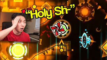 NEW PLAYER REACTS TO GEOMETRY DASH HARDEST LEVELS..