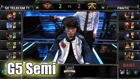 SK Telecom T1 vs Fnatic | Game 5 Semi Finals Mid Season Invitational 2015 | SKT vs FNC G5 MSI 60FPS