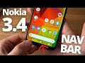 Nokia 3.4 : Add Navigation Bar Buttons & Swap from Gesture Control.  ( Back, Home,App Drawer)