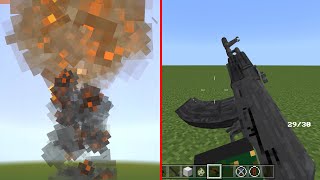 GUNS and NUKE addon in Minecraft Bedrock