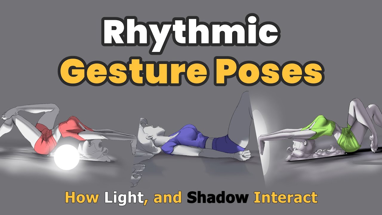 Rhythmic Gesture Drawing Timelapse | Light & Shadow Speed Painting Practice