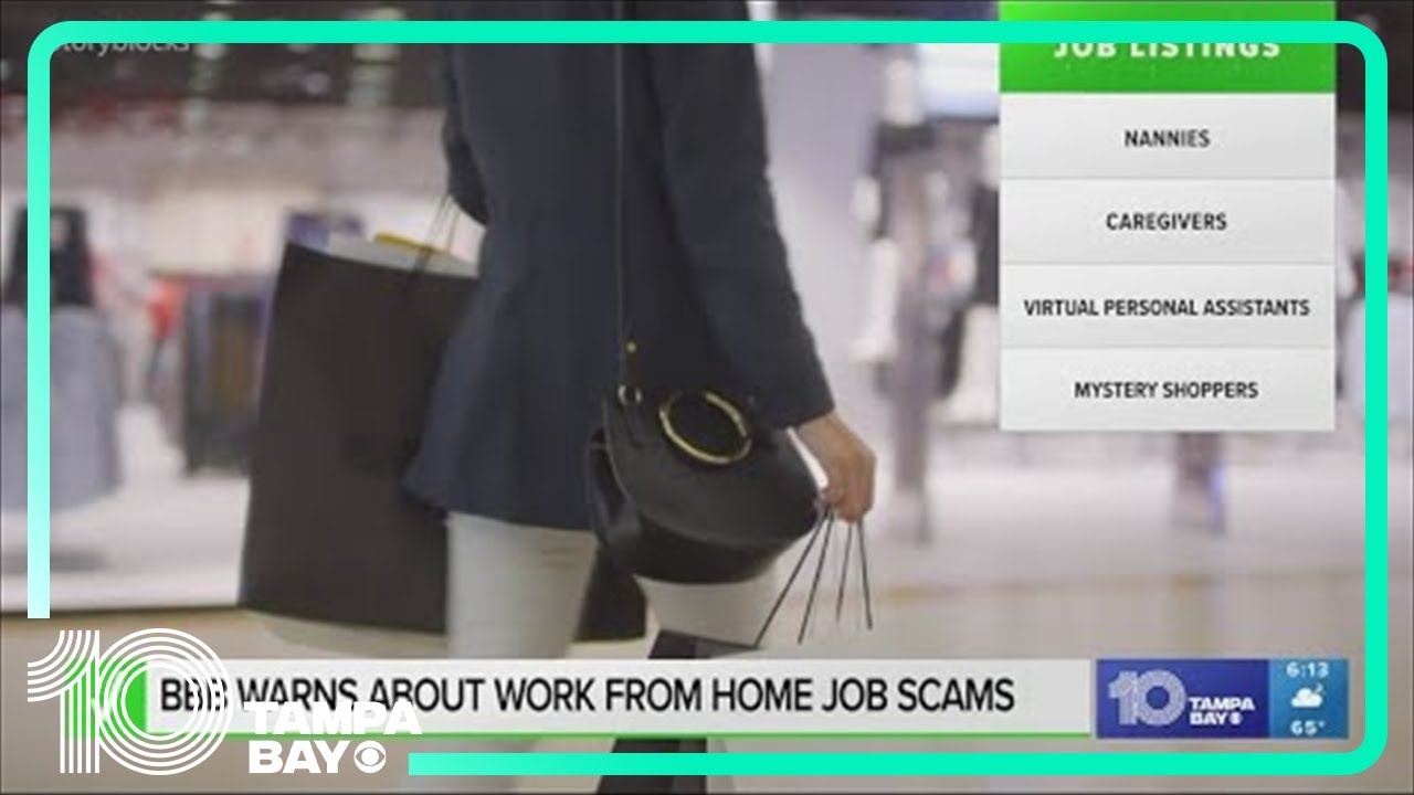 Work from home job scams are on the rise - YouTube
