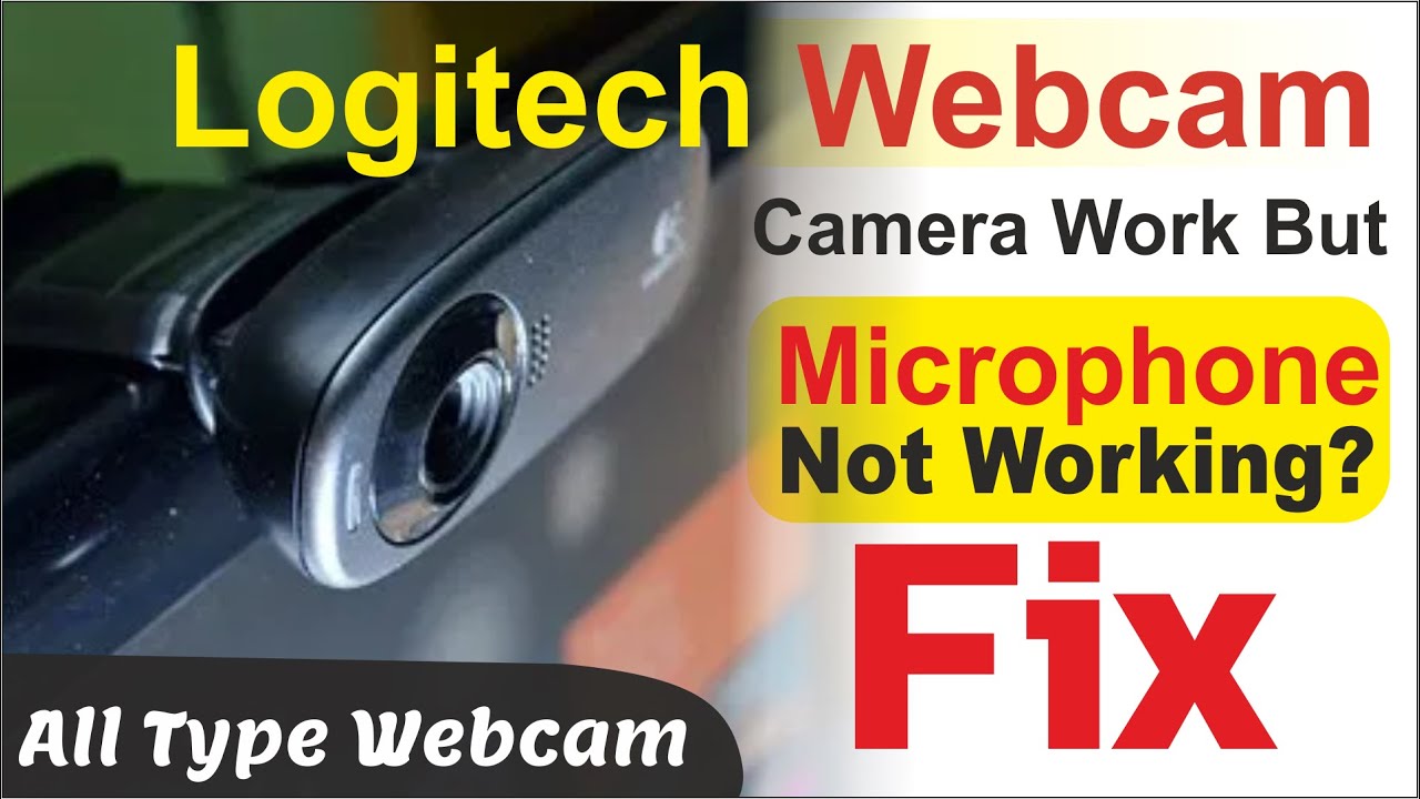 how fix mic not working on pc,logitech webcam camera working recording not working,#Mic #Windows - YouTube